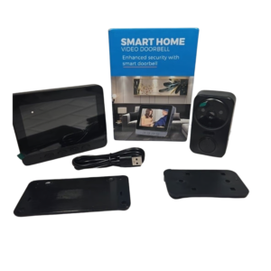 SMART HOME Trådlös Videodörrklocka – 1080p HD, Rörelsedetektering & Nattseende