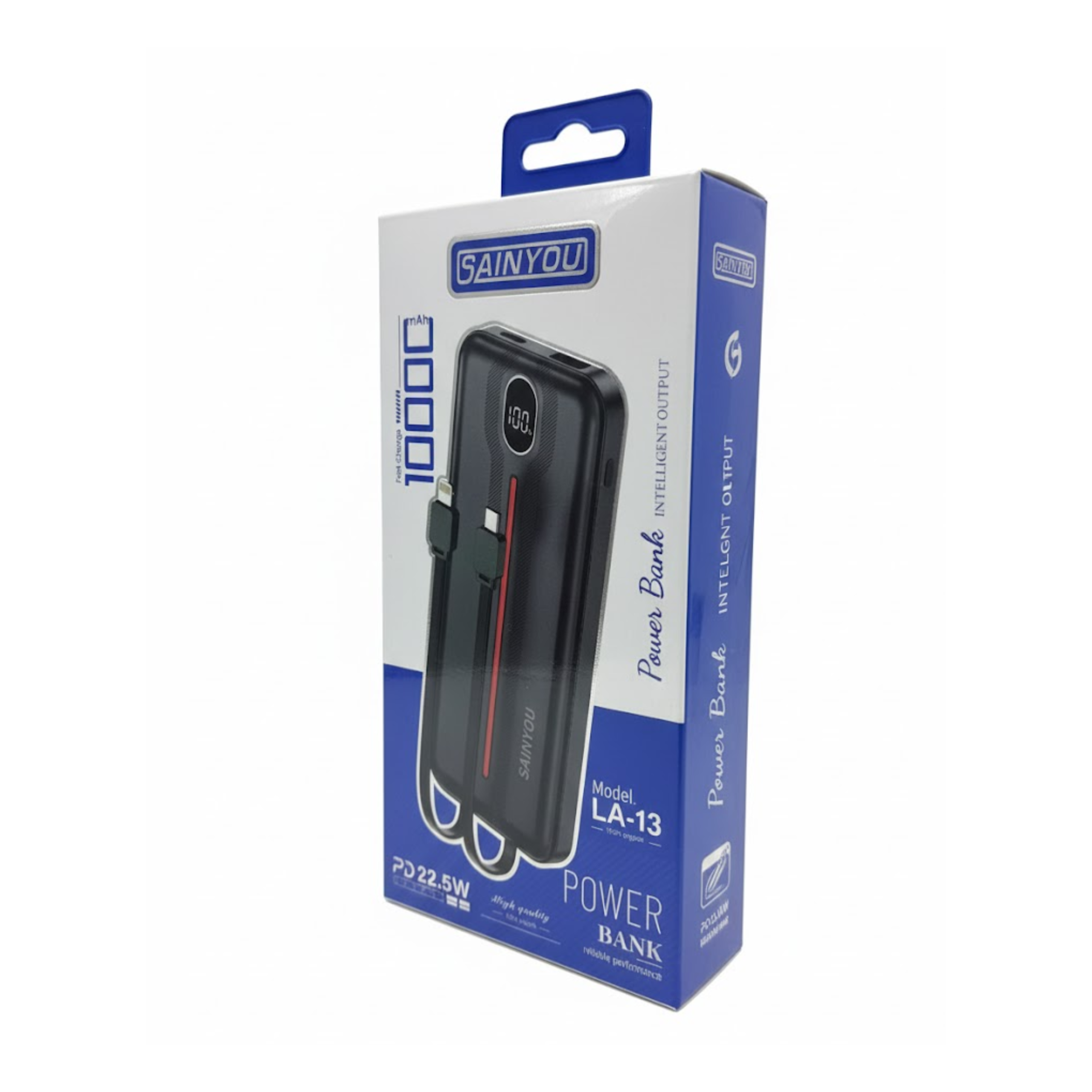 Sainyou LA13 Powerbank 10000mAh – Snabb Bärbar Laddare